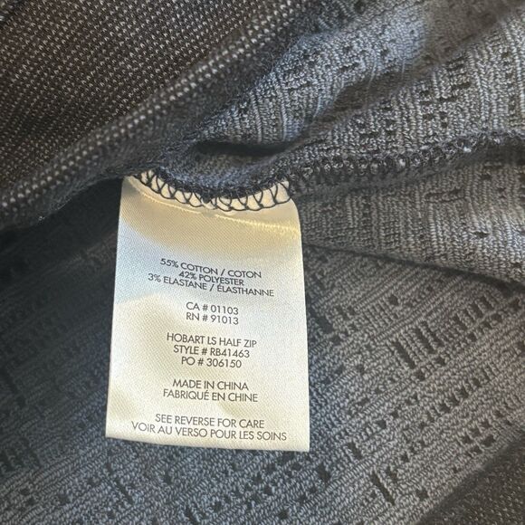 Robert Barakett Sweater Mens Large Hobart Half Zip Long Sleeve Blue Casual NWT - Picture 4 of 6